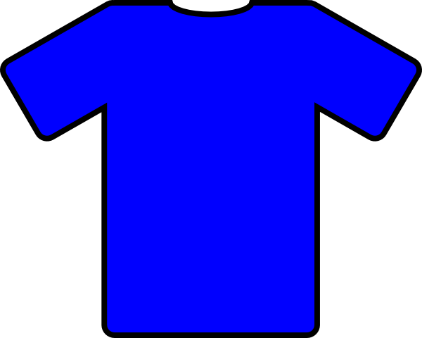 Blue t-shirt clipart