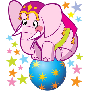 Circus Elephant - Cartoon Picture Images