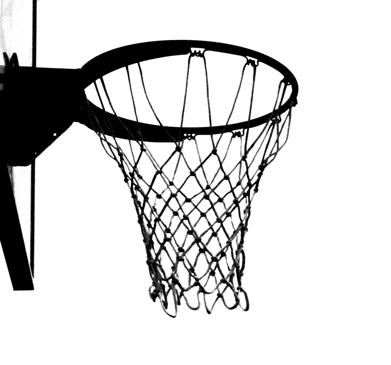 Basketball goal clipart black and white - ClipartFox