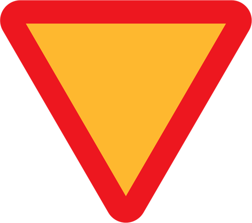 Intersection traffic sign vector image | Public domain vectors