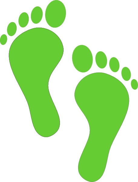Baby footprint clip art
