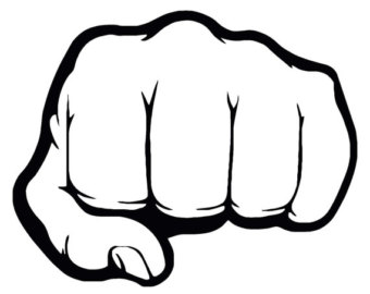 Fist punch clipart