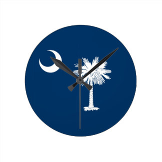 South Carolina State Flag Wall Clocks | Zazzle