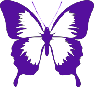 Cadbury Purple Butterfly Clip Art - vector clip art ...