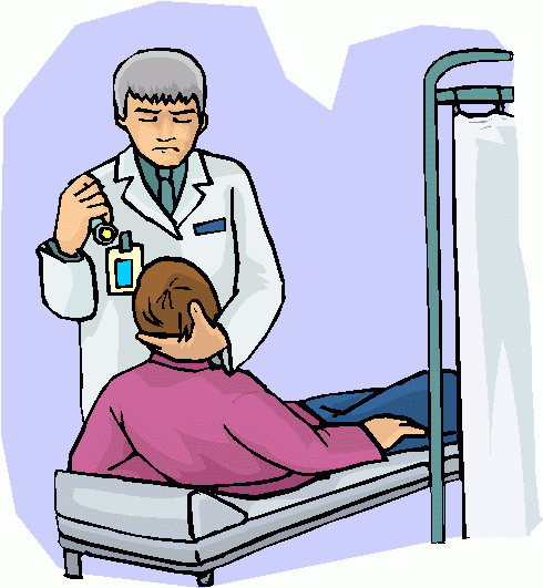 Clipart of doctor and patient