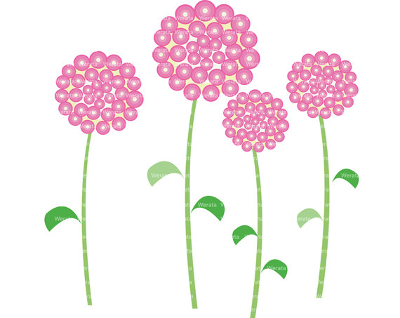 Pink flower clip art