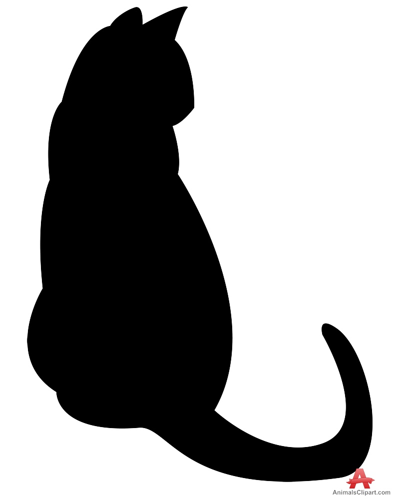 clip art cat silhouette free - photo #36