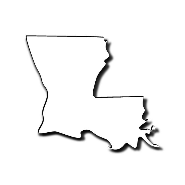 Best Photos of Louisiana State Shape - Louisiana Outline ...