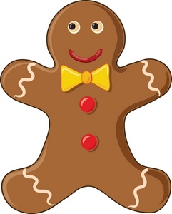 The gingerbread man clipart