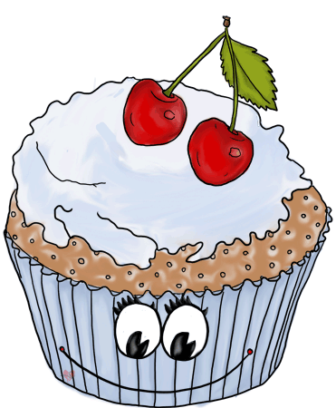 Cartoon Cupcakes Cherry Cupcake Pictures Fun,Echo's Cherry Clipart