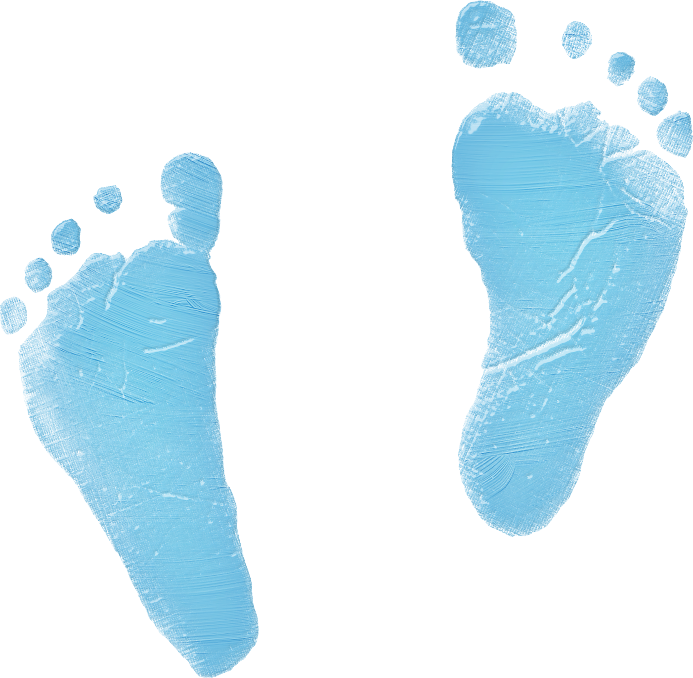Blue Baby Foot Print Clipart Best