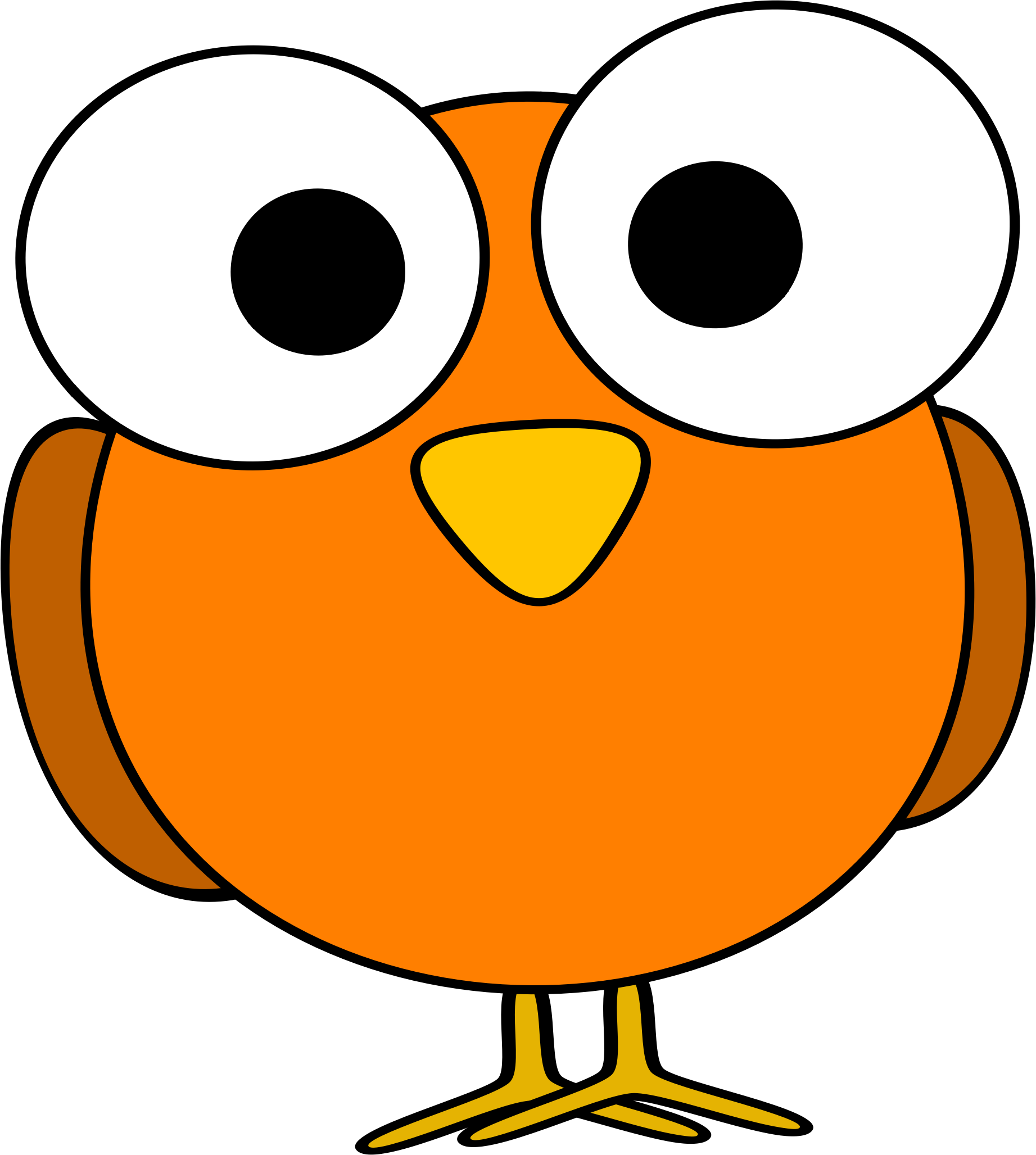 Orange bird clipart - ClipartFox