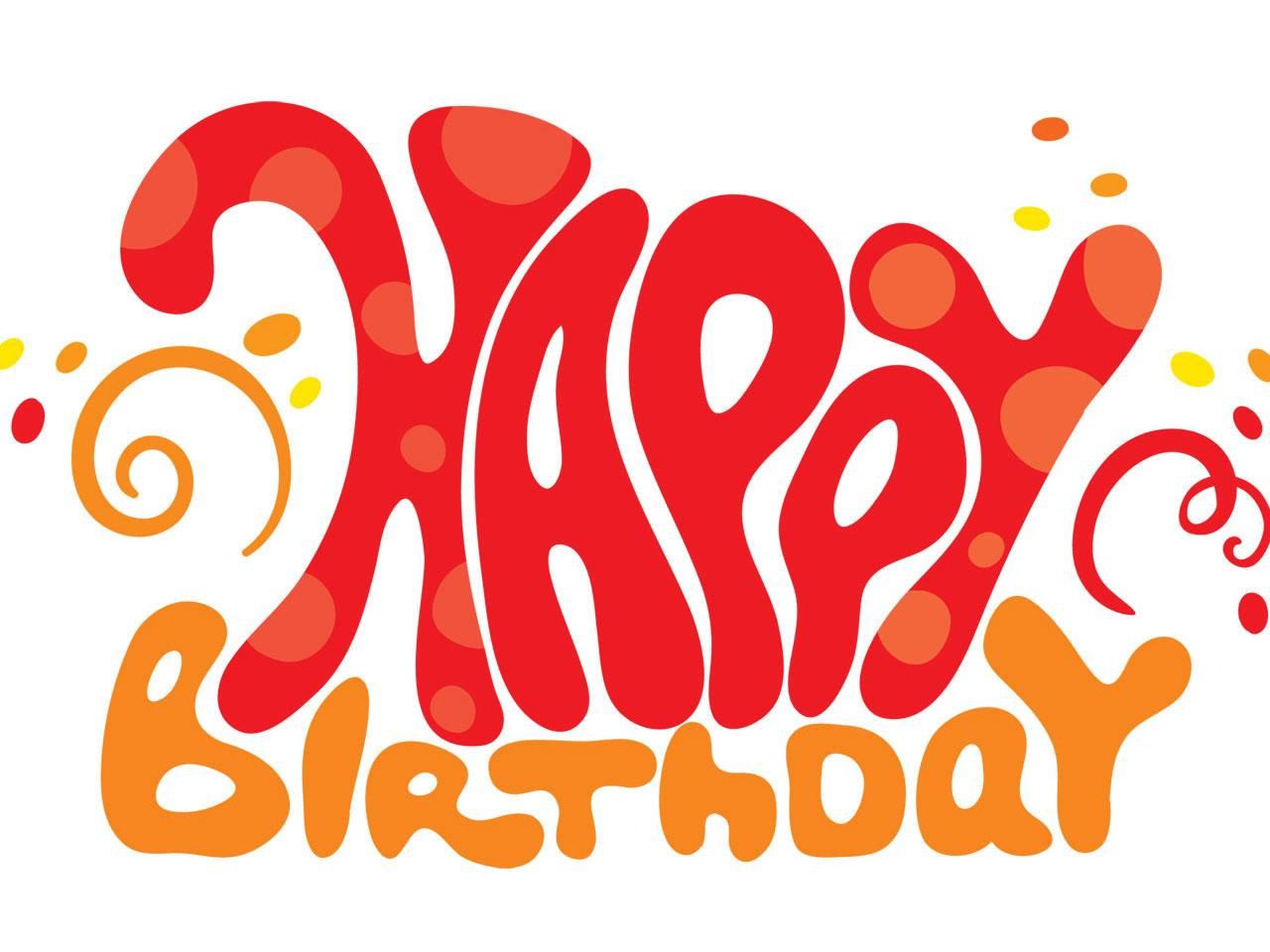 Happy Birthday Vector Stylish Font Graphic Share On Facebook ...