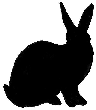 Rabbit Silhouette Clipart