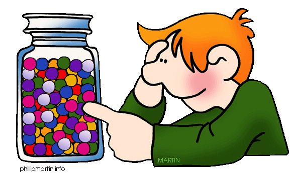 Jar of candy clipart