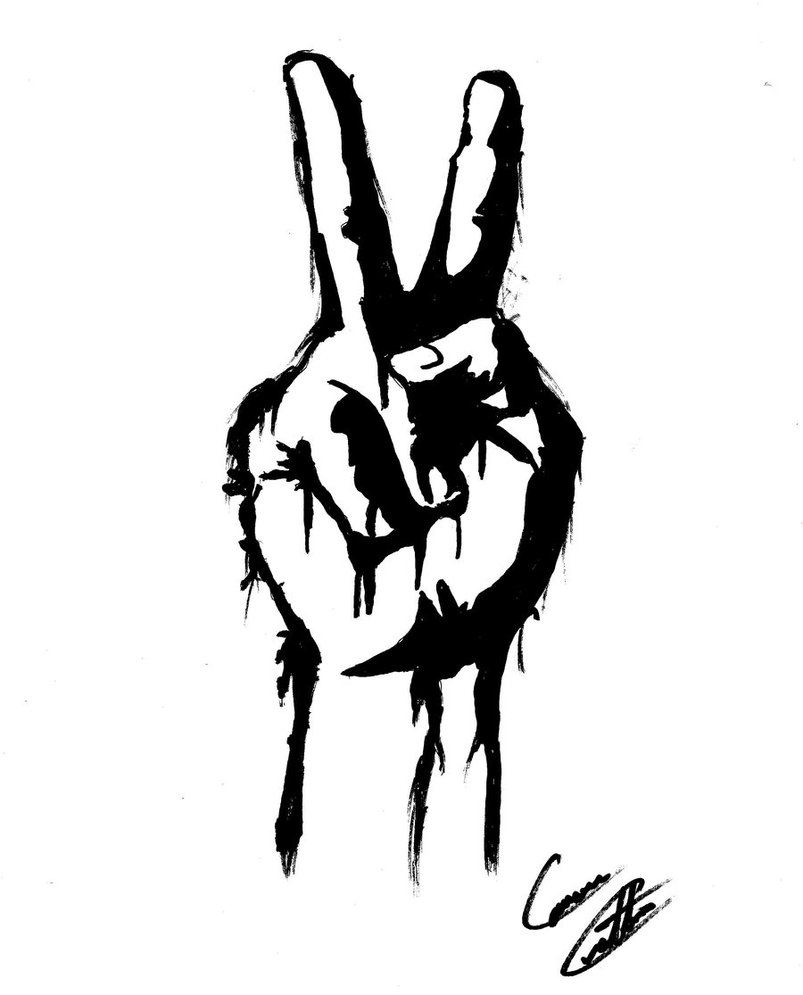Peace sign hand clipart - ClipartFox