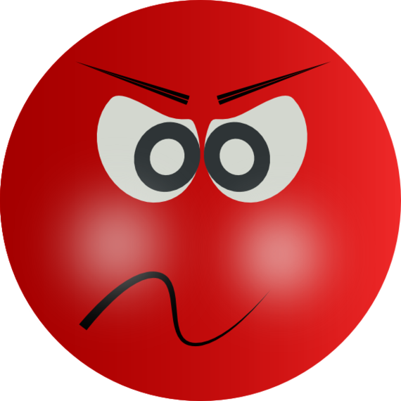 Red Mad Face Clipart - Free to use Clip Art Resource