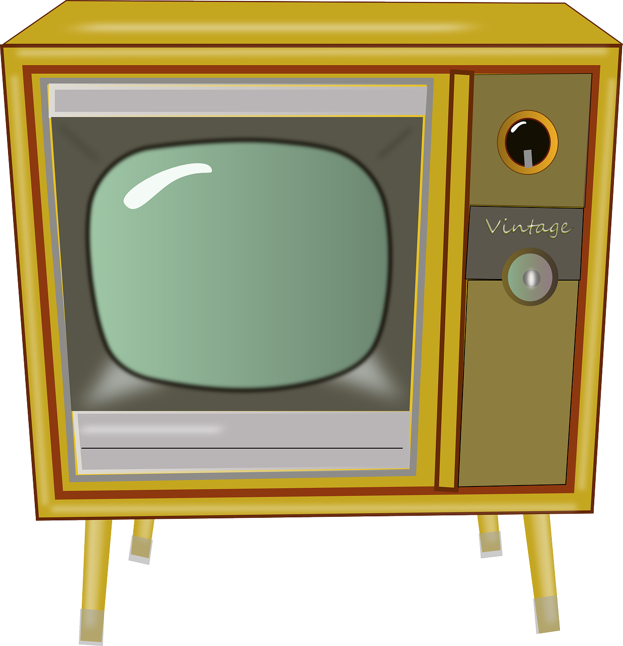 Free to Use & Public Domain Television Clip Art