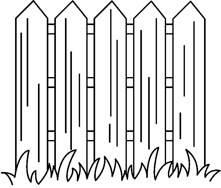 Printable Picket Fence Clip Art ClipArt Best