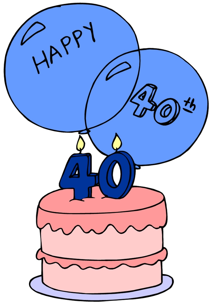 40th Birthday Clipart Free Clipart Best Clipart Best