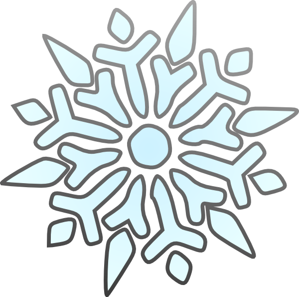 Cartoon snowflake clipart