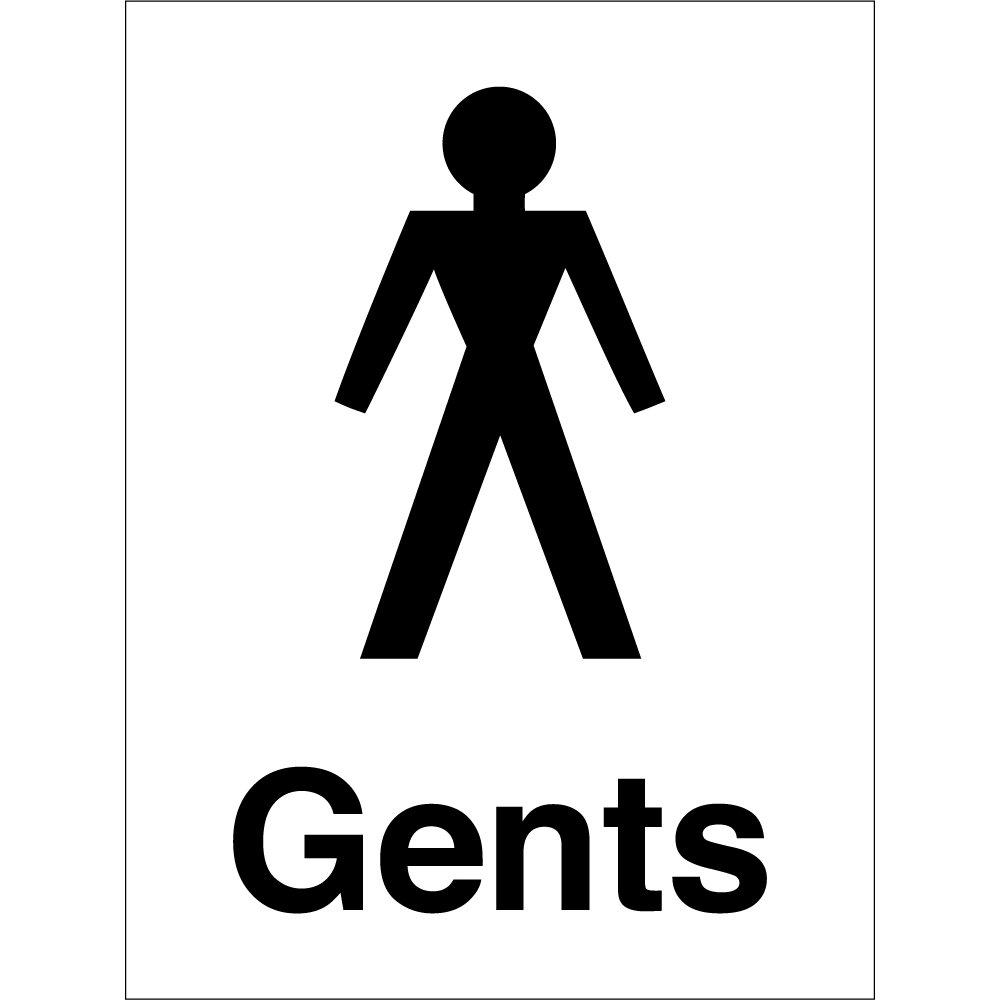 Gents Toilet Signs - from Key Signs UK