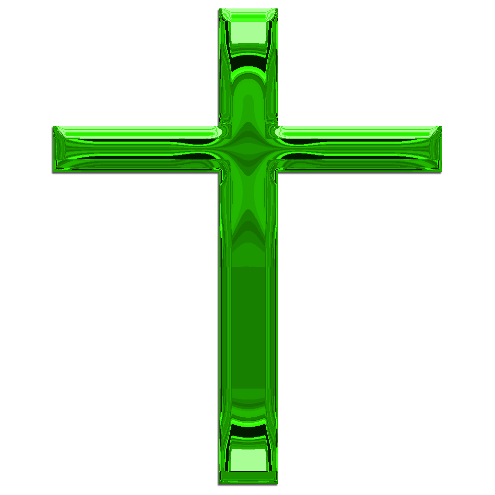 Green cross clipart