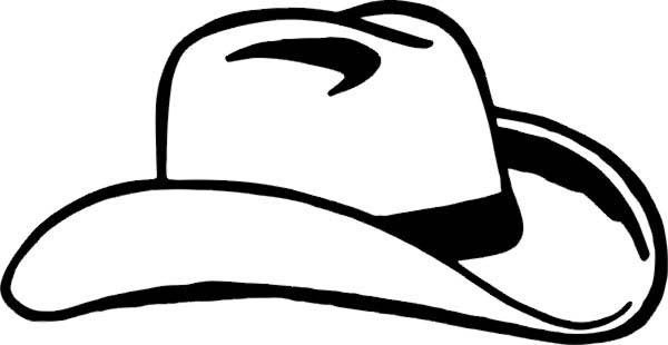 cowboy hat clipart black and white - photo #22