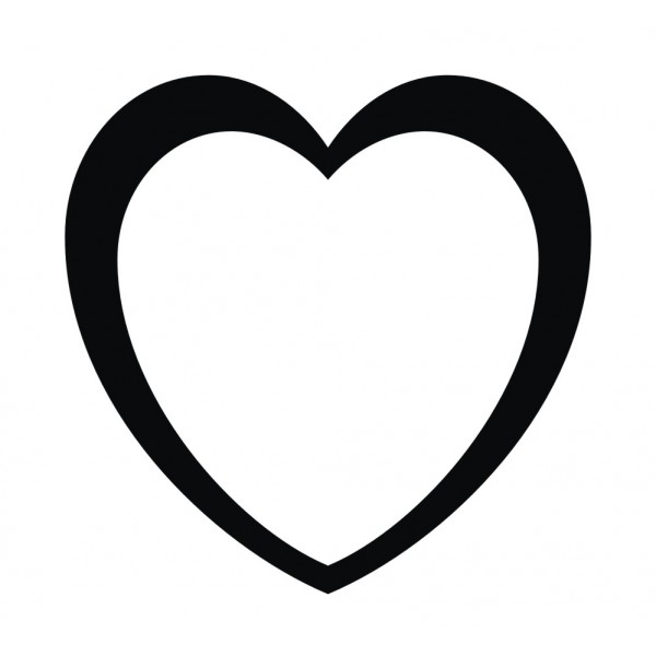 Black Heart Outlines - Free Clipart Images