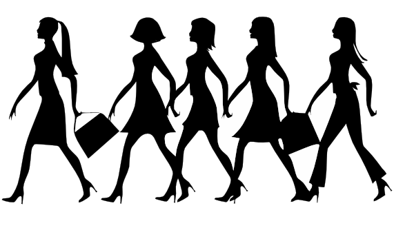 Girl Shopping Clipart Png