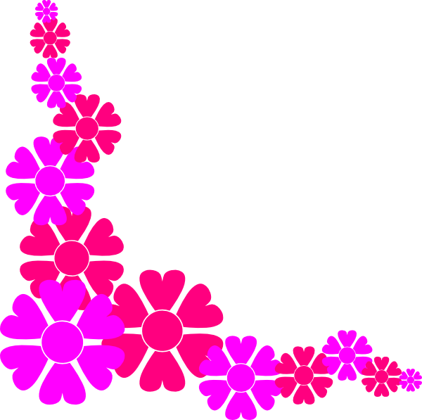 Purple flower border clip art free clipart images - Clipartix