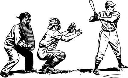 Baseball At Bat Clip Art Download Free Sport Vectors