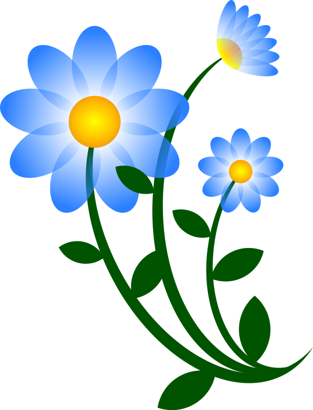 Simple flower vector clip art download free Clipart