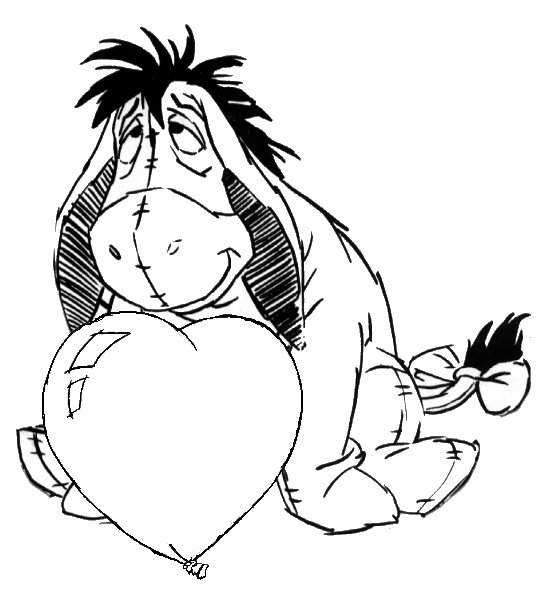 sad eeyore coloring pages - photo #45
