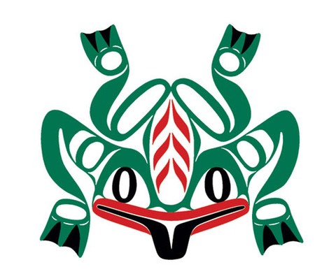Native temporary tattoo, frog, Haida design | Canadian Native Products