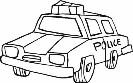 Police Car Coloring Pages | Printable Coloring Pages