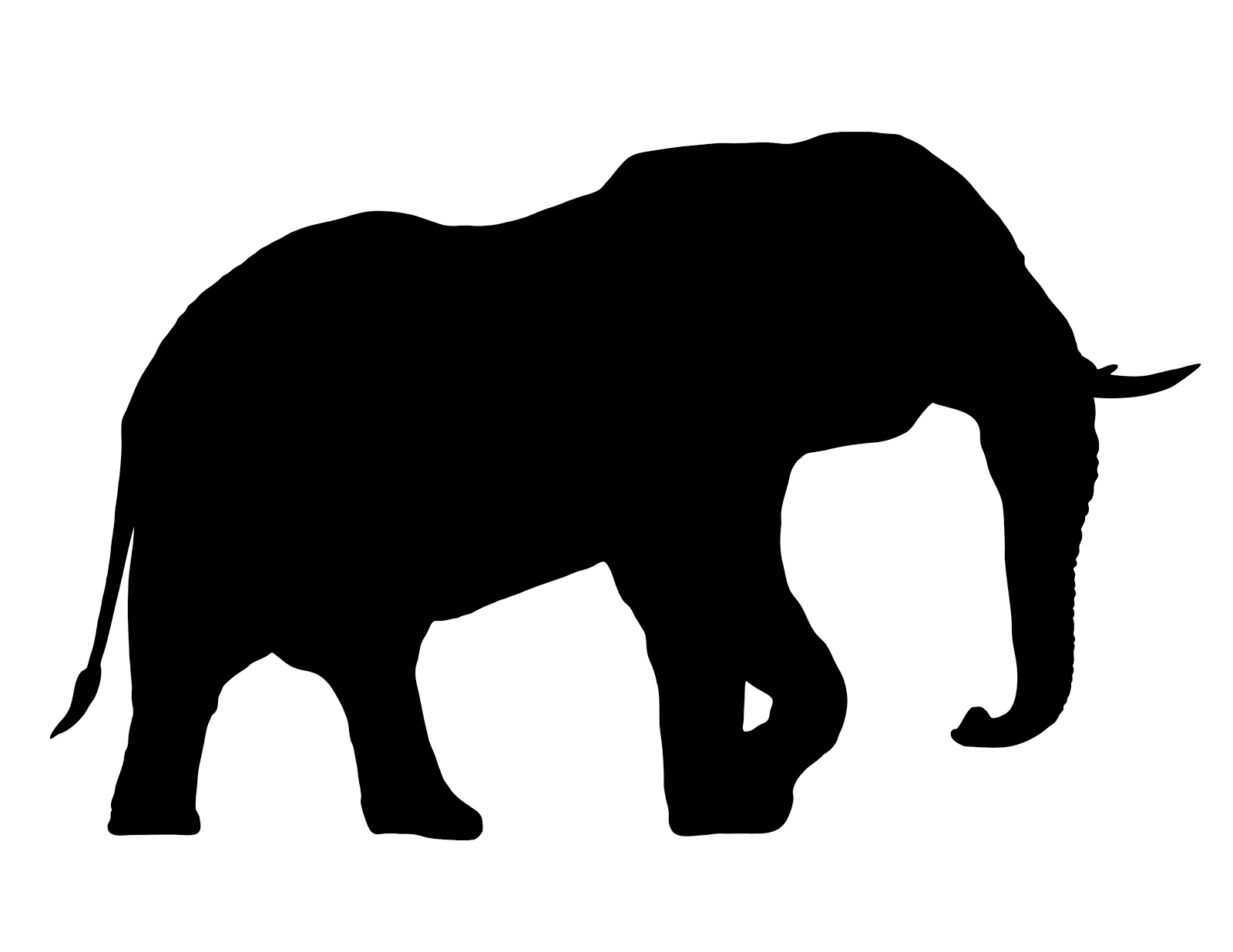 Digi Sheets: Free Digital Collage Sheet - Elephant Silhouette