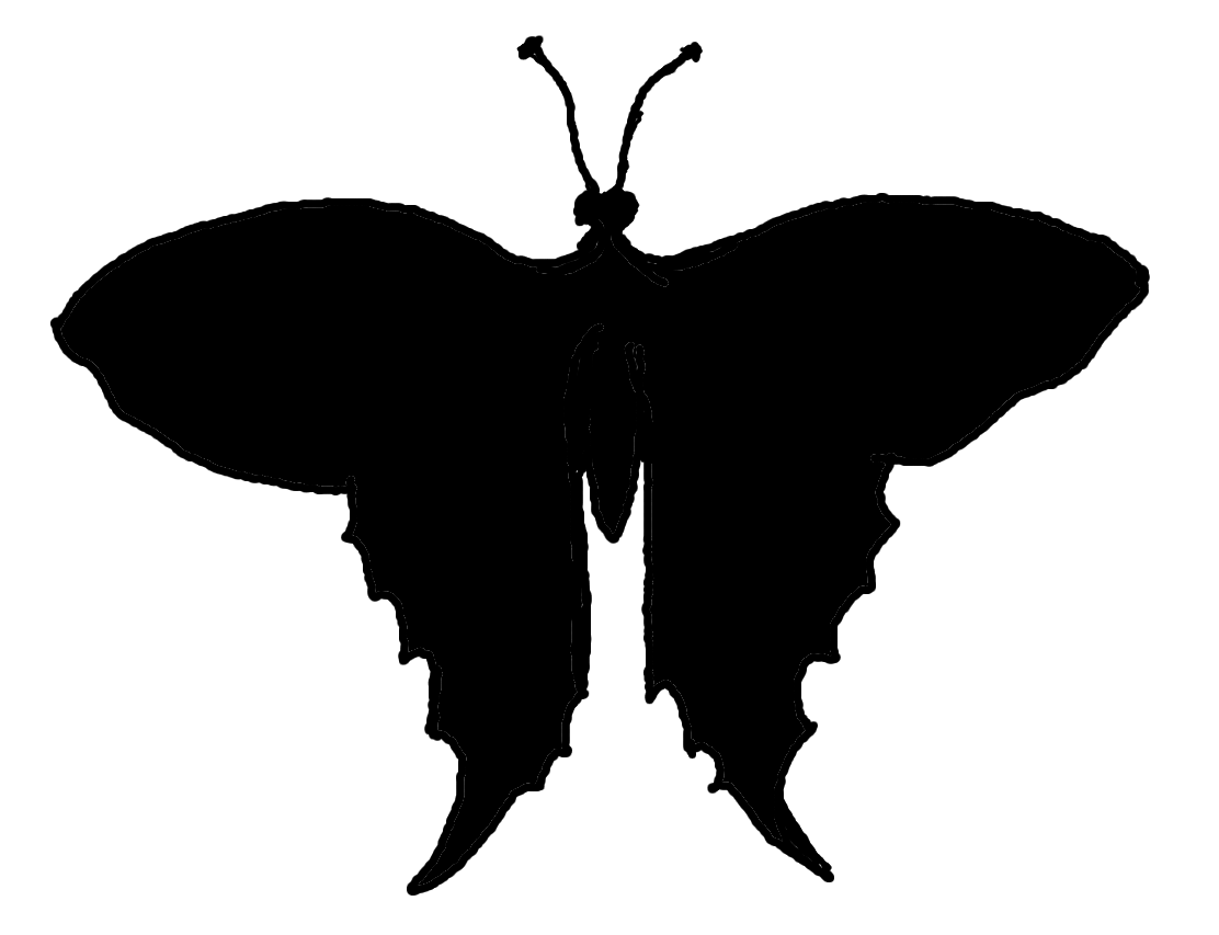 butterfly silhouette clip art free - photo #23