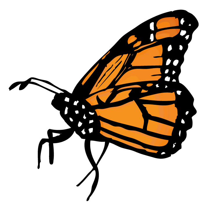 Monarch Butterfly Silhouette