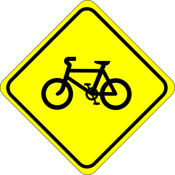 Watch For Bicycles Sign clip art - vector clip art online, royalty ...