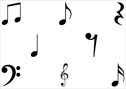 musical notes clip art free vector - photo #6