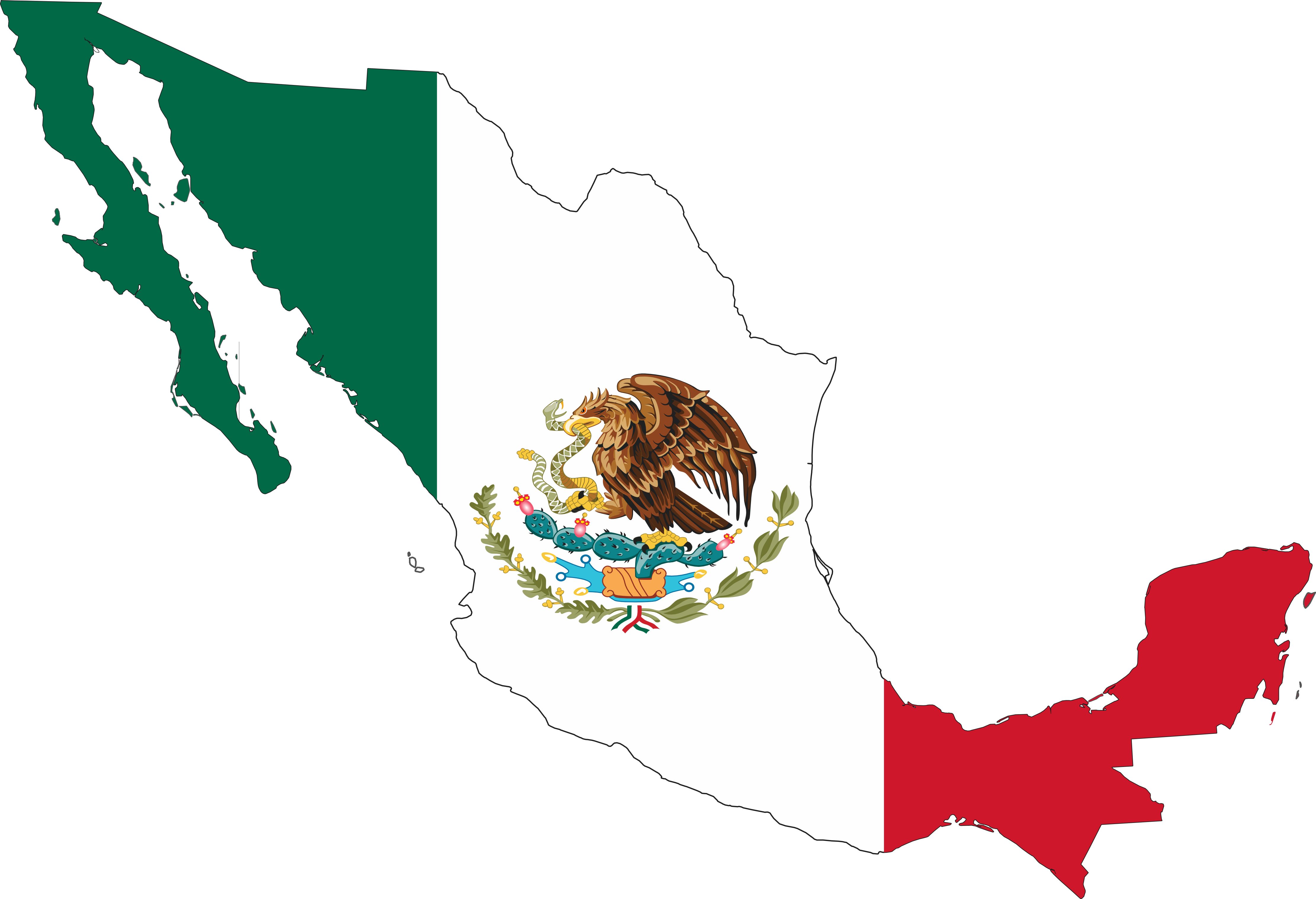 Mexico Flag Map Tattoo Tatoo Flag Flag Map openclipart.org commons ...