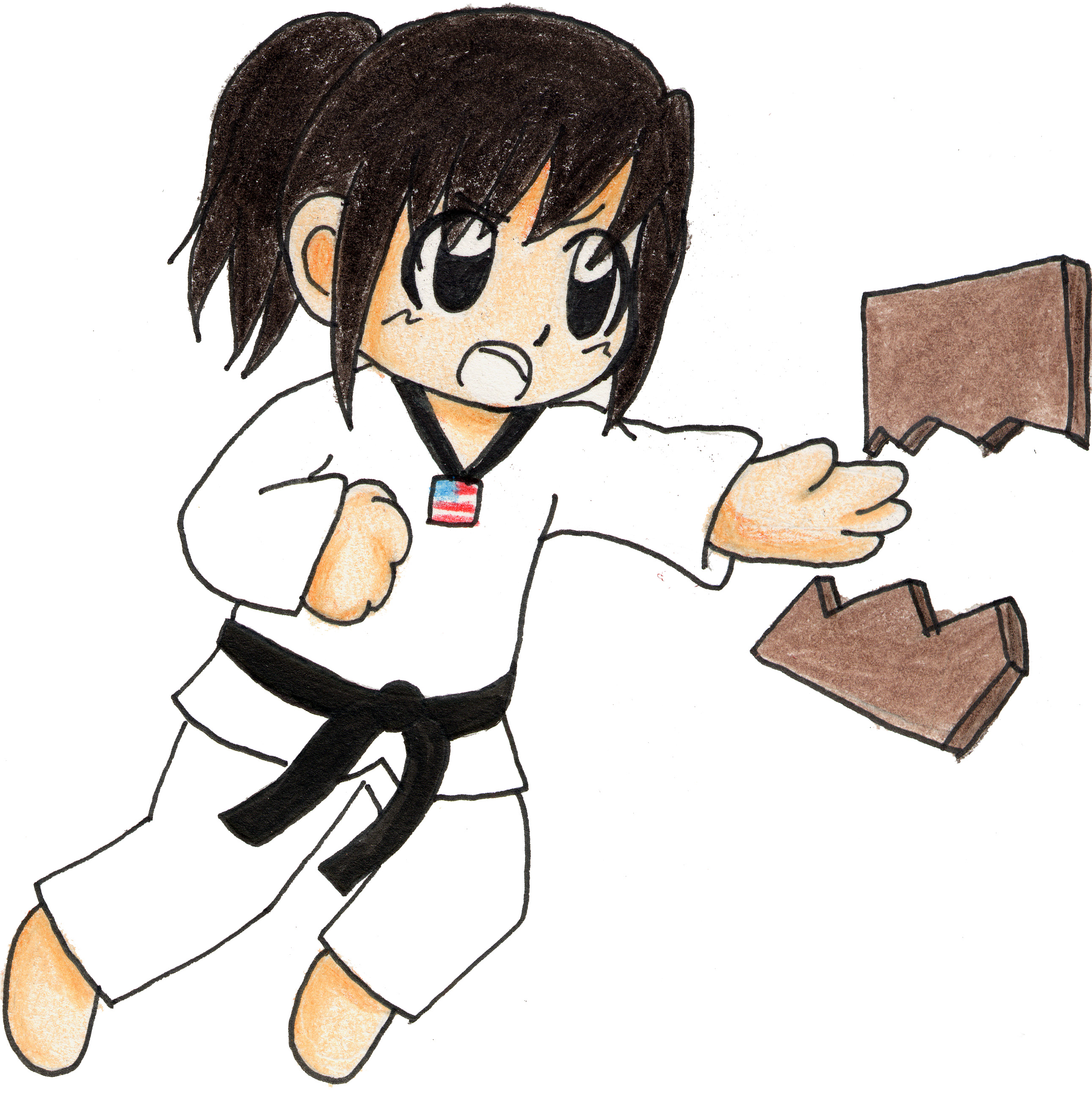 girl karate clipart - photo #47