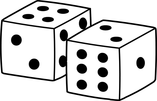 Dice numbers clipart