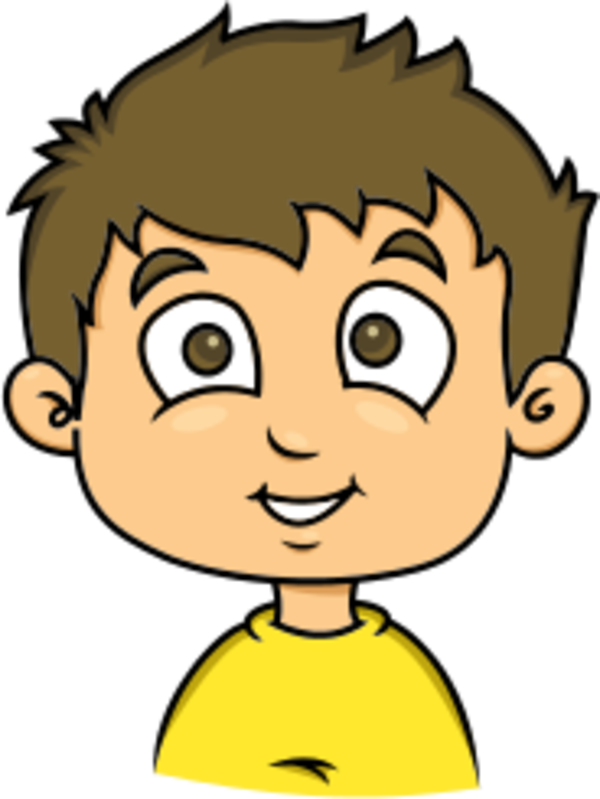 smiling face of a child 2 - vector Clip Art