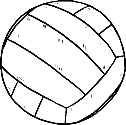 Cartoon Of The Art Of Volleyball Clip Art, Vector Images ...