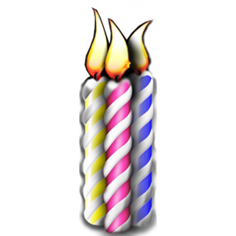 15 Birthday Candles Clipart