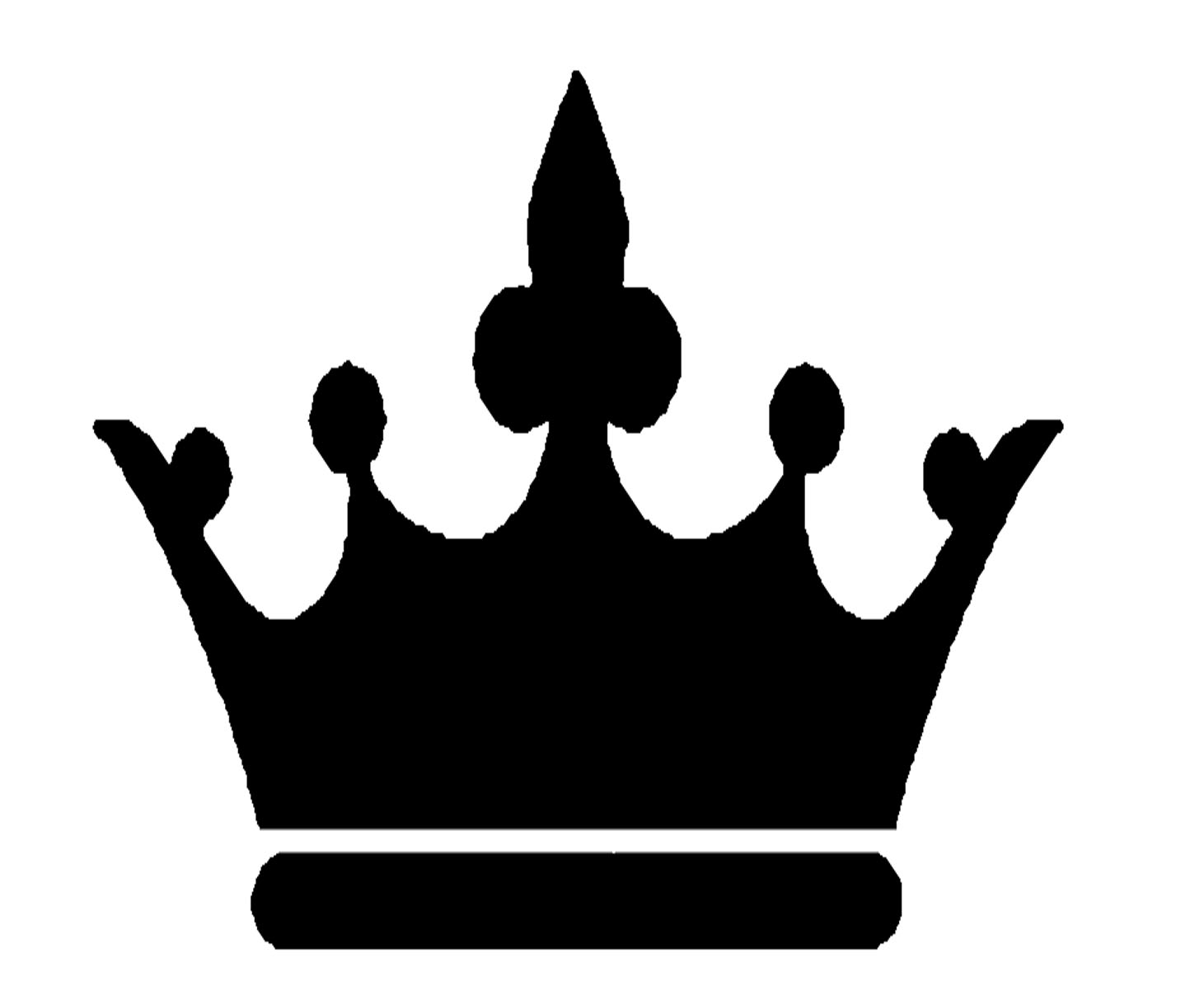 Crown clipart with transparent background black and white ...
