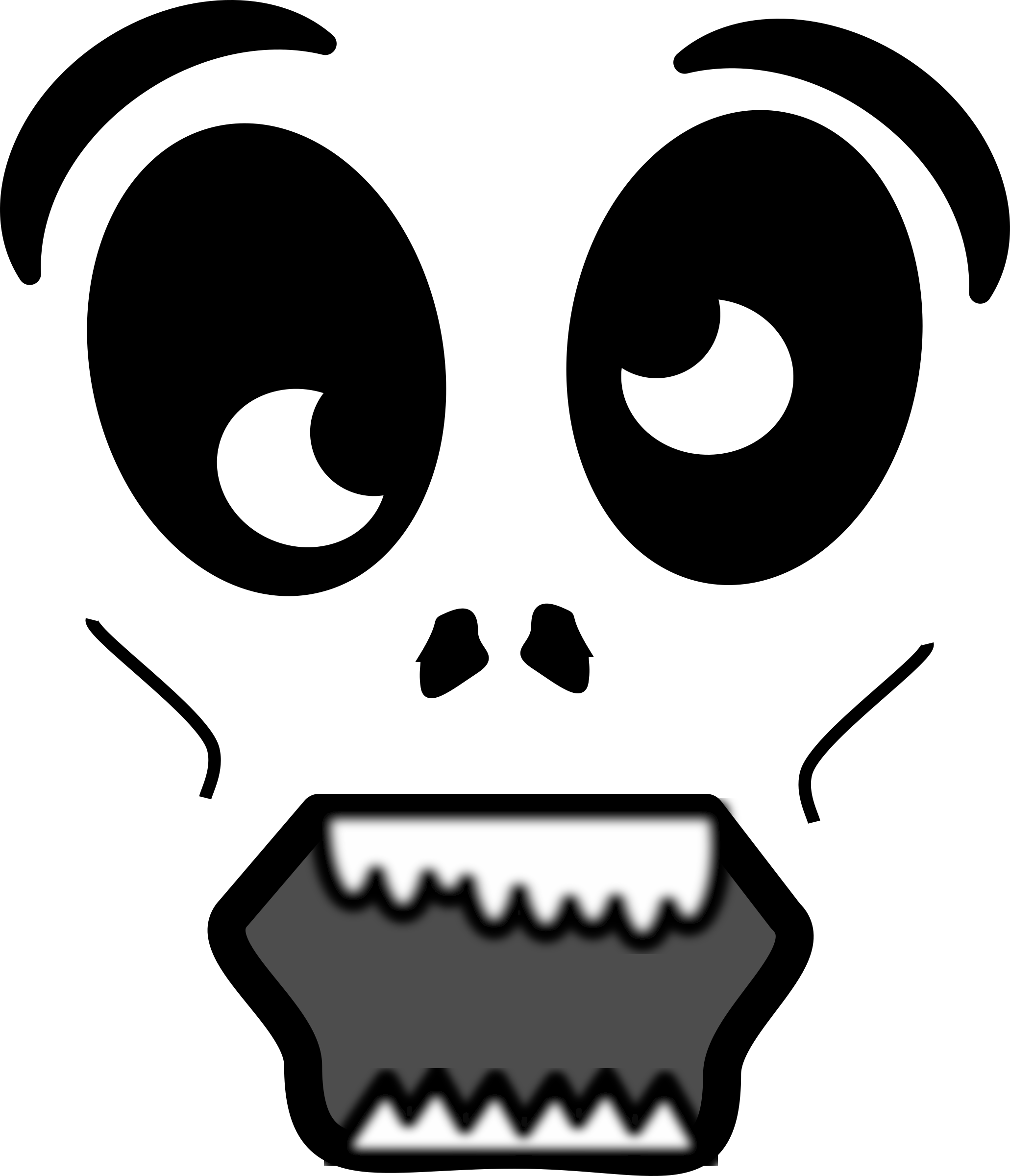 Creepy Cartoon Faces - ClipArt Best