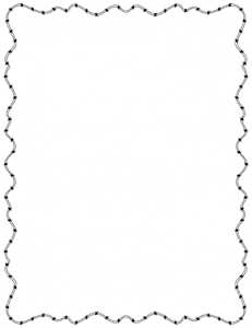 Popcorn Border Writing Paper - Free Clipart Images